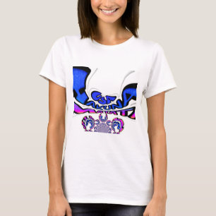 Mooie Verbazingwekkende USA Fun Text Art Pattern D T-shirt