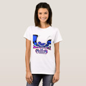 Mooie Verbazingwekkende USA Fun Text Art Pattern D T-shirt (Voorkant volledig)