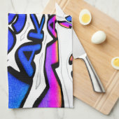 Mooie Verbazingwekkende USA Fun Text Art Pattern D Theedoek (Quarter Fold)