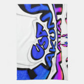 Mooie Verbazingwekkende USA Fun Text Art Pattern D Theedoek (Verticaal)