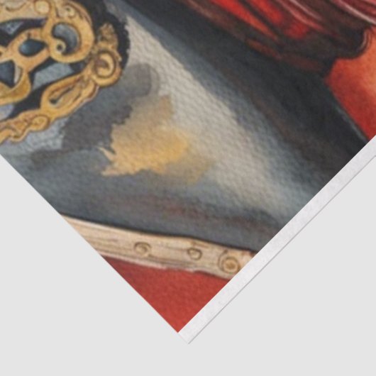 Mooie verdomde piraat vrouw Anne Bonny Tissuepapier (Detail)