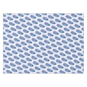 Mooie veren blauwe tablet - aangepaste kleuren tafelkleed (Voorkant (Horizontaal))