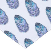 Mooie veren blauwe tablet - aangepaste kleuren tafelkleed (Gekanteld)