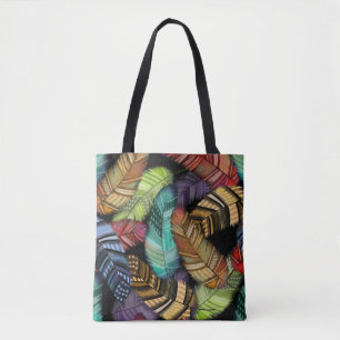 Mooie veren   Boho Style   Je past je aan Tote Bag