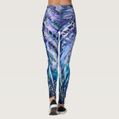 Mooie veren veren 2015 leggings (Achterkant)