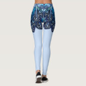 Mooie veren veren - Exotic Mini Skirt - Blauw Leggings (Achterkant)