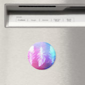 Mooie veren veren in de ruimte magneet (Insitu (Vaatwasser))