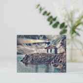 Mooie verf digitale kunstschilderijen voor vuurtor briefkaart (Staand voorkant)