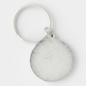 Mooie verfspatten-schilderkunst Abstracte kunstsch Sleutelhanger (Achterkant)
