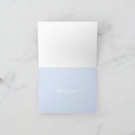 Mooie vergeet-me-niet bloemen bedankkaart (Binnen)