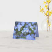 Mooie vergeet-mij-niet-bloemen Moederdag Kaart (Gele Bloem)