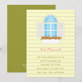 Mooie verhuisbericht met raam aankondiging (Voorkant / Achterkant)