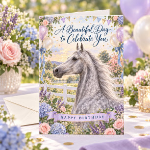 Mooie verjaardag Appaloosa Amerikaanse Saddlebred Kaart