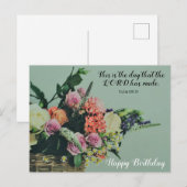 Mooie verjaardag Bijbeltekst Briefkaart (Voorkant / Achterkant)