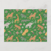Mooie Verjaardag Dier in de Jungle Briefkaart (Achterkant)
