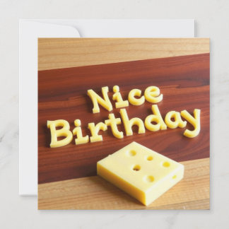 Mooie verjaardag Kaart - Cheese-thema eigenzinnige