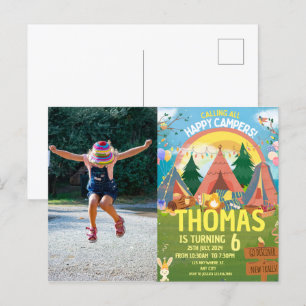 Mooie verjaardag moderne kinderen briefkaart