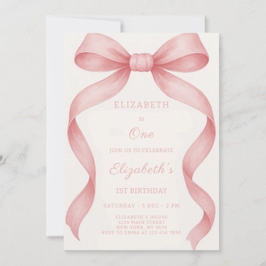 Mooie verjaardag uitnodiging (Voorkant)