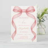 Mooie verjaardag uitnodiging (Staand voorkant)