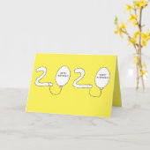 Mooie verjaardagen in 2020 Funny Birthday Kaart (Gele Bloem)