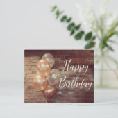 Mooie verjaardagsballon kaart (Staand voorkant)