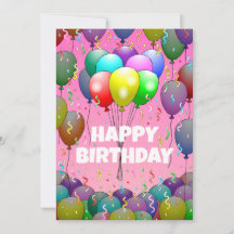 Mooie verjaardagsballonnen en Confetti