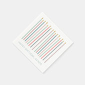 Mooie verjaardagskaarsen servet (Hoek)