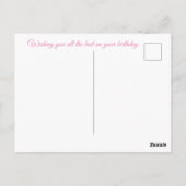 Mooie verjaardagskaart briefkaart (Achterkant)