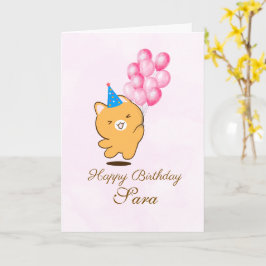 Mooie verjaardagskaart met felicitatie kaart