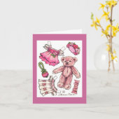 Mooie verjaardagspapier pop kaart (Gele Bloem)