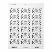 Mooie verkleedfeest Halloween uitnodiging Etiket (Full Sheet)