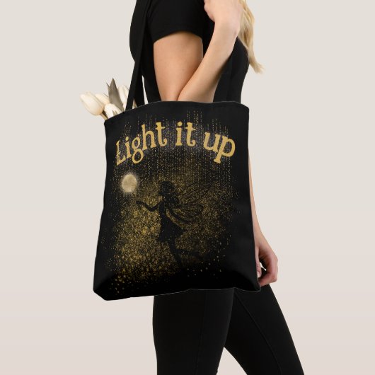 Mooie verlichte fee tote bag (Dichtbij)