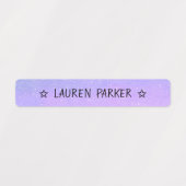 Mooie verloop kleur gecodeerde ster naam Waterdich Labels (Design 1)