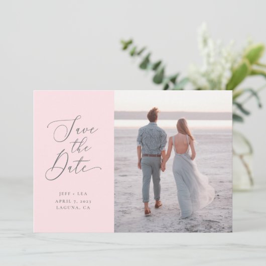 Mooie Verloving met aansluitende letters Kaart (Staand voorkant)