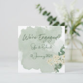 Mooie verlovingen aankondigingskaart (Staand voorkant)