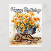 Mooie verse bloemen Gefeliciteerd met je verjaarda Briefkaart (Voorkant)