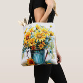 Mooie verse bloemen tote bag (Dichtbij)