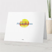 Mooie, verse dagen tegen de zon van een winter kaart (Achterkant)