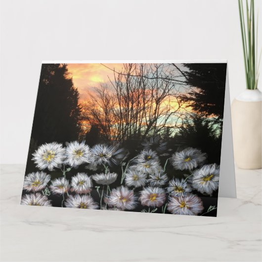 Mooie, verse dagen tegen de zon van een winter kaart (Voorkant)