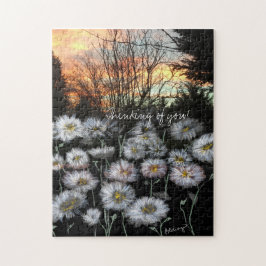 Mooie, verse dagen tegen de zon van een winter legpuzzel