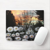 Mooie, verse dagen tegen de zon van een winter muismat (Met muis)
