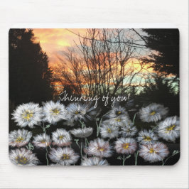 Mooie, verse dagen tegen de zon van een winter muismat