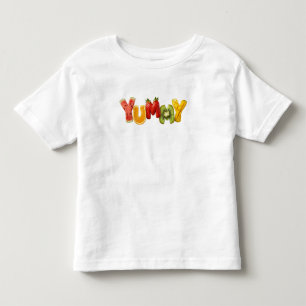 Mooie verse fruit leuke typografie peuter T-shirt