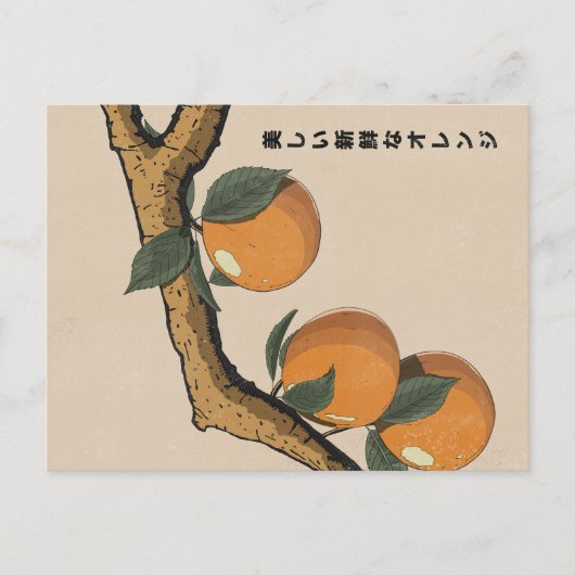 Mooie verse sinaasappels briefkaart (Voorkant)