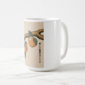 Mooie verse sinaasappels koffiemok (Voorkant rechts)