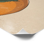 Mooie verse sinaasappels perfect poster (Hoek)