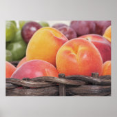Mooie verse vruchten in een mand poster (Voorkant)