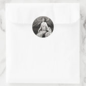 mooie versierde danser ronde sticker (Tas)