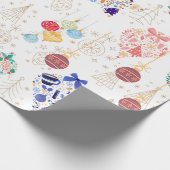 Mooie versiertjes, elegante details moderne cadeaupapier (Hoek)