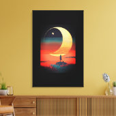 Mooie, versleten canvas afdrukken (Insitu (Woonkamer))
